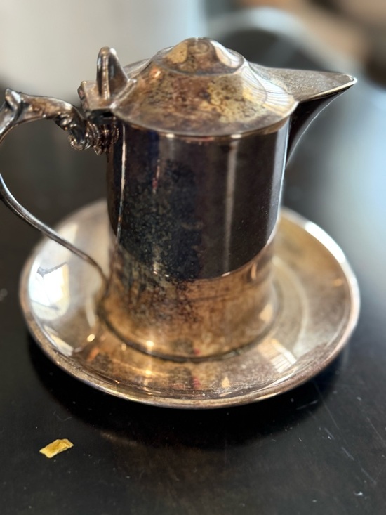 Other - Vintage Silver Creamer Saucer - Silver